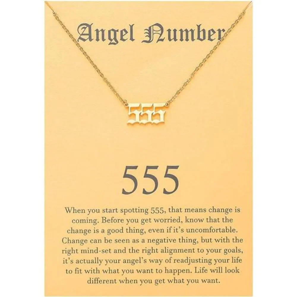 Angel Number Choker Necklace Numerology Jewelry for Women